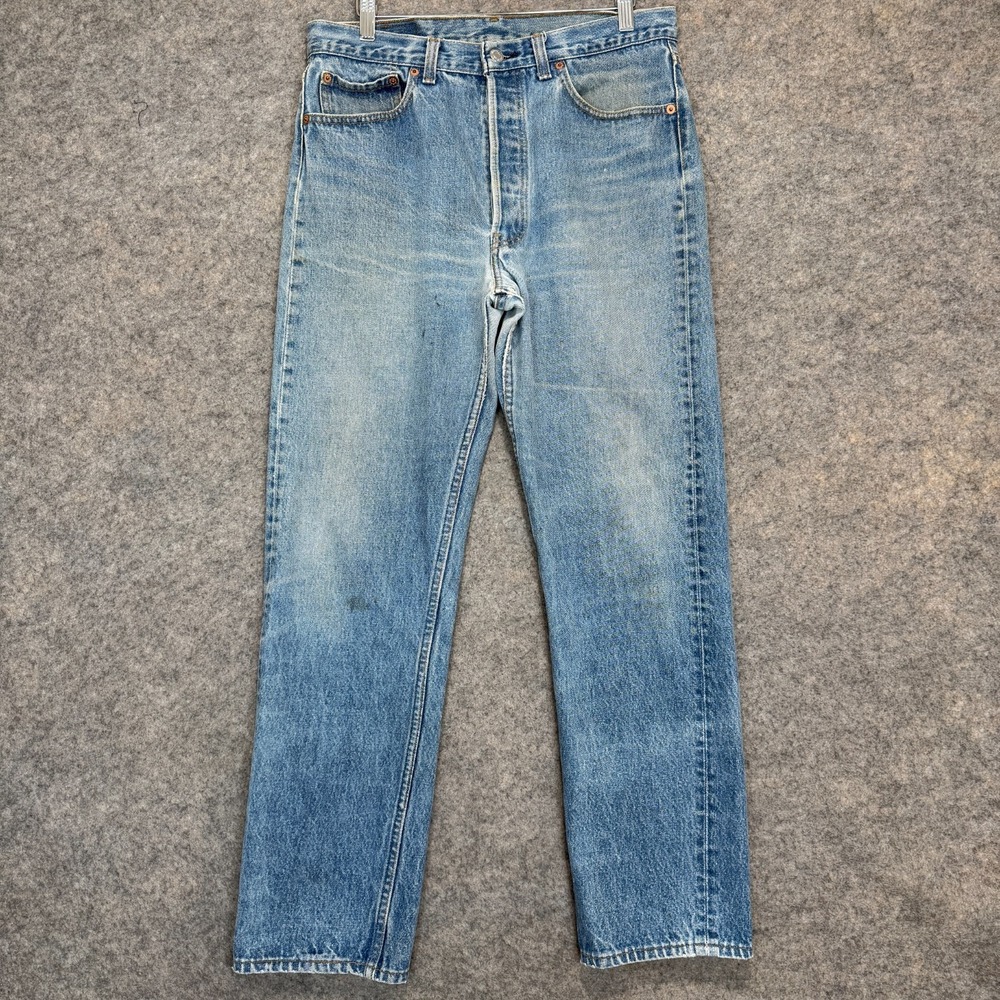 Vintage Levi's 501XX Jeans Mens 34x33 (fits 31x29) Blue Denim Pants 80s 90s‎ USA